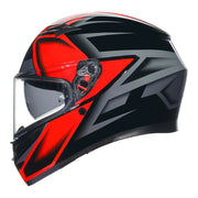 AGV - K3 Compound Black/Red Helmet