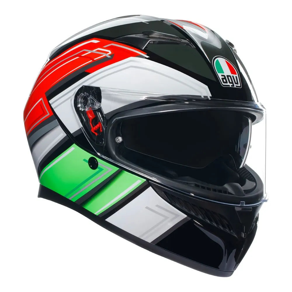AGV - K3 Wing Black/Italy Helmet - AMA Warehouse AGV - K3 Wing Black/Italy Helmet - AMA Warehouse