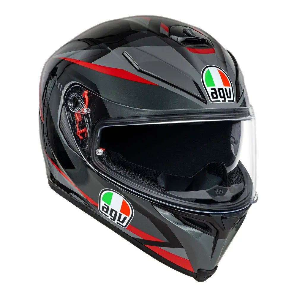 agv k5 cube red AGV - K5 S Plasma Grey/Black/Red Helmet