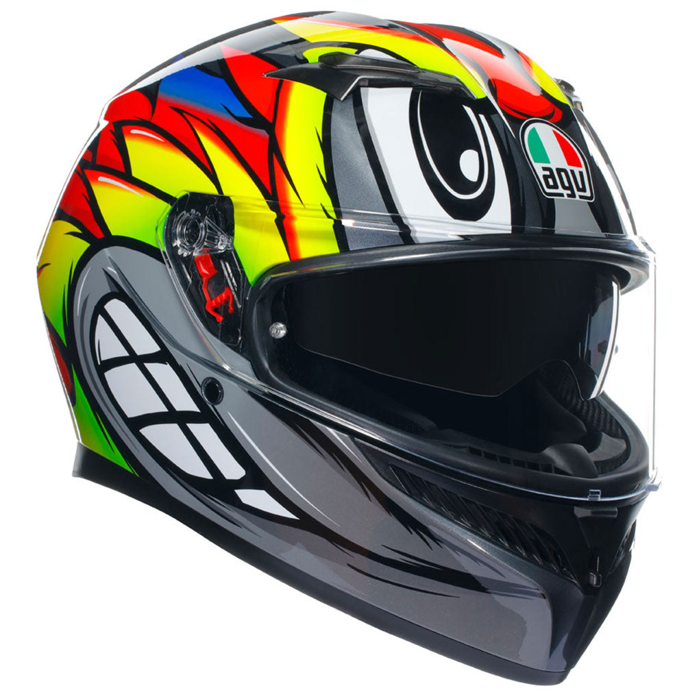 AGV - K3 Birdy 2.0 Grey/Yellow/Red Helmet