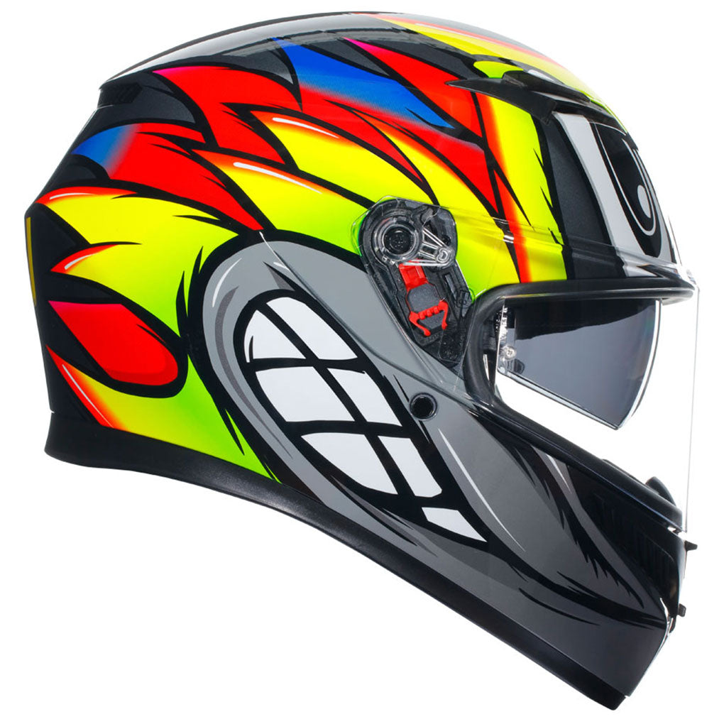 AGV - K3 Birdy 2.0 Grey/Yellow/Red Helmet