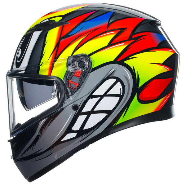 AGV - K3 Birdy 2.0 Grey/Yellow/Red Helmet