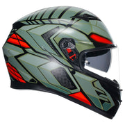 AGV - K3 Decept Black/Green/Red Helmet