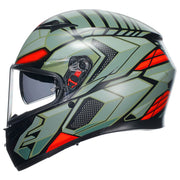 AGV - K3 Decept Black/Green/Red Helmet