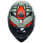 AGV - K3 Decept Black/Green/Red Helmet