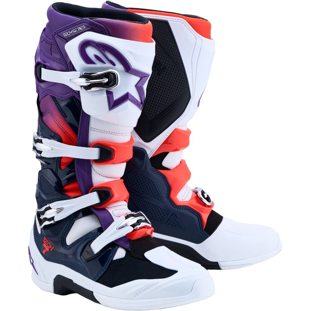 Alpinestars - Tech 7 V2 Purple/White/Blue/Red MX Boots