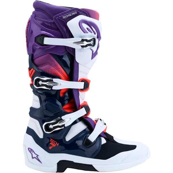 Alpinestars - Tech 7 V2 Purple/White/Blue/Red MX Boots