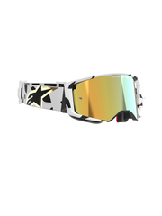 Alpinestars - Supertech Corp White/Gold Mirror Lens Goggle