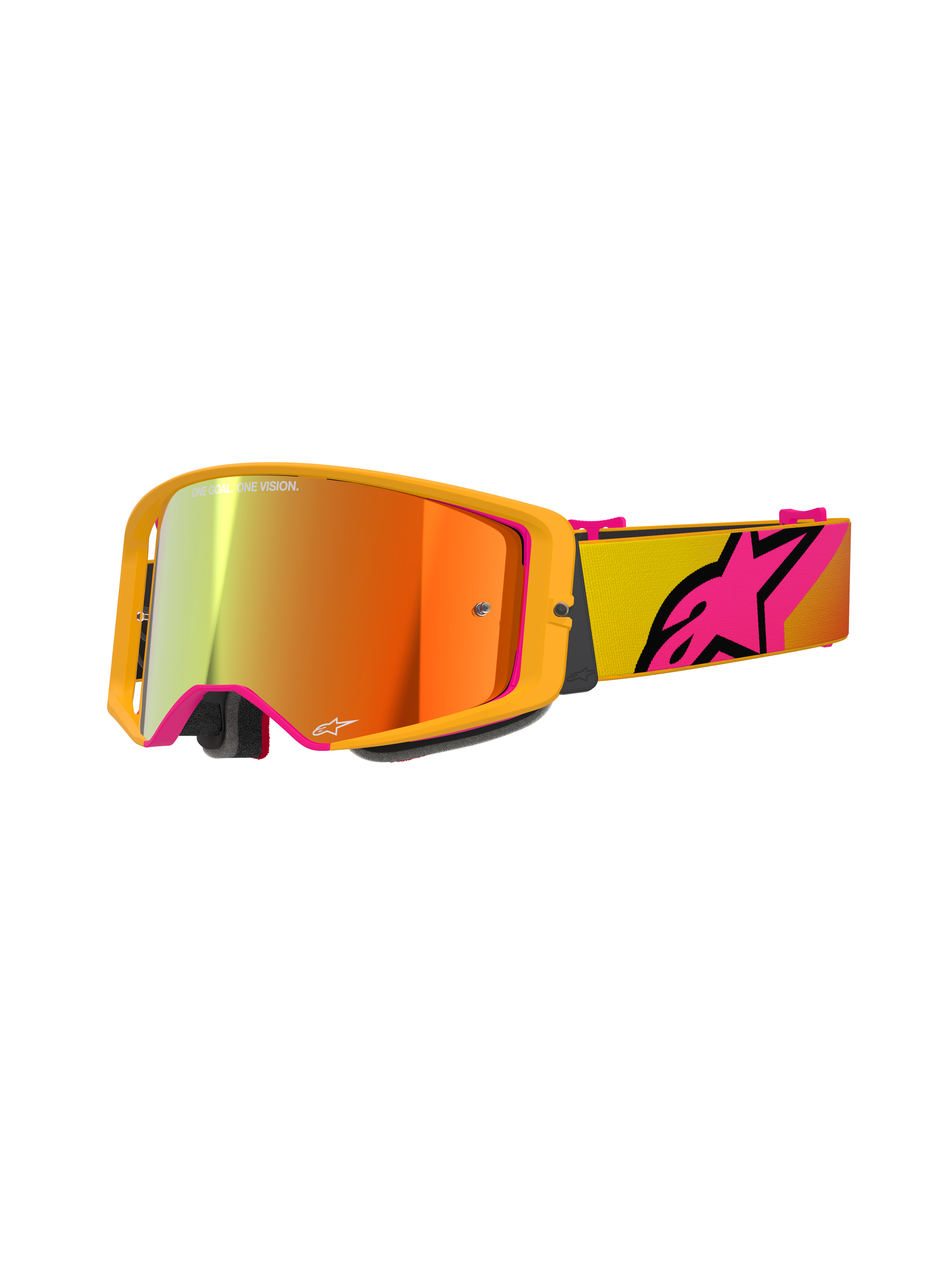 Alpinestars - Supertech Corp Yellow/Pink Mirror Lens Goggle