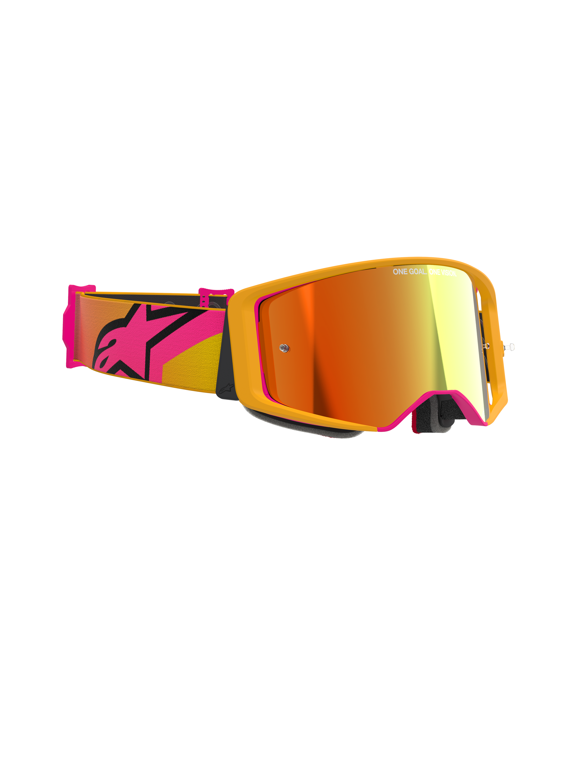 Alpinestars - Supertech Corp Yellow/Pink Mirror Lens Goggle