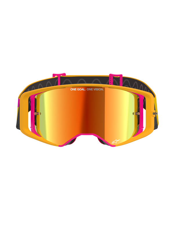 Alpinestars - Supertech Corp Yellow/Pink Mirror Lens Goggle