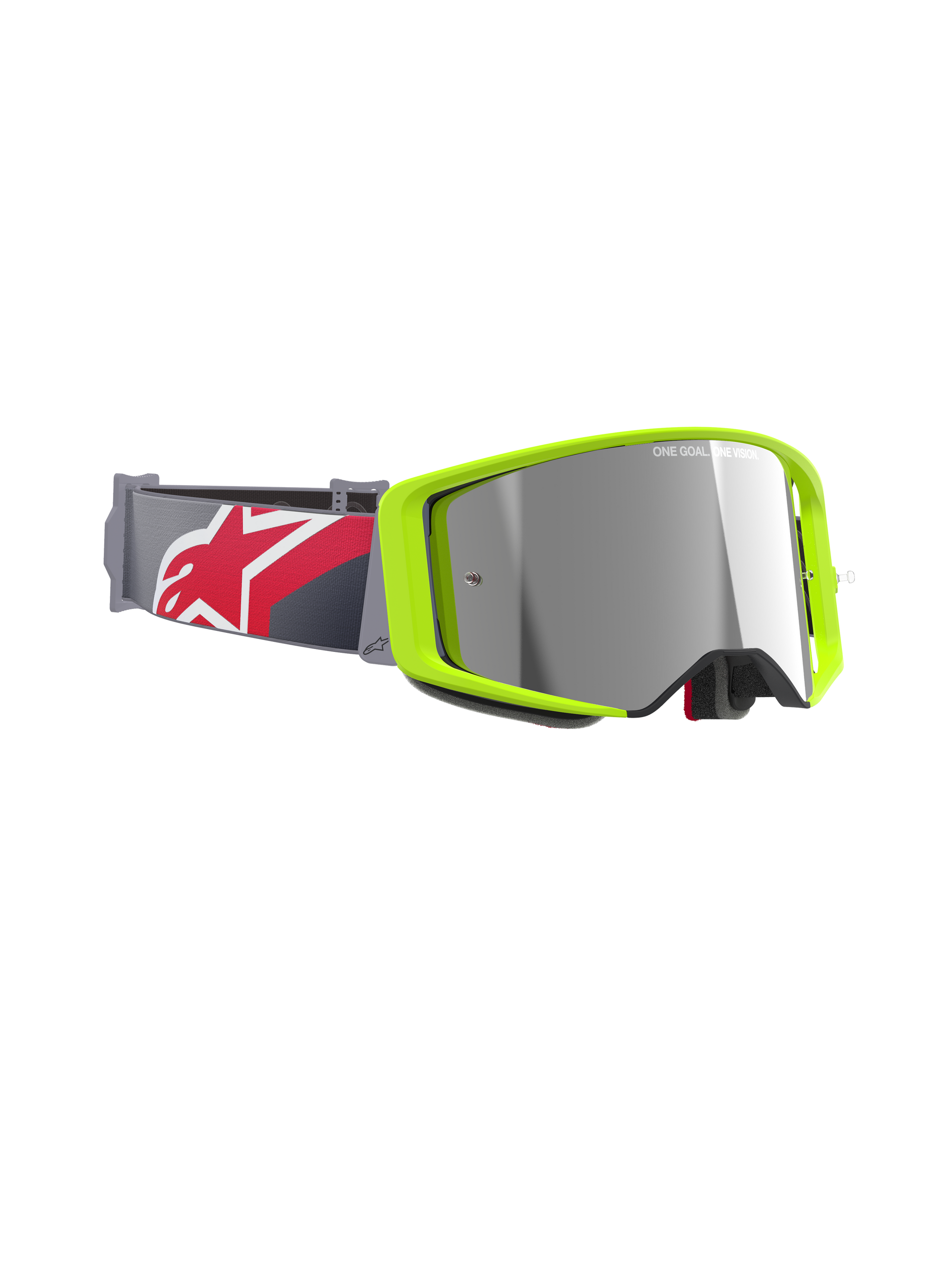 Alpinestars - Supertech Corp Yellow/Red Mirror Lens Goggle