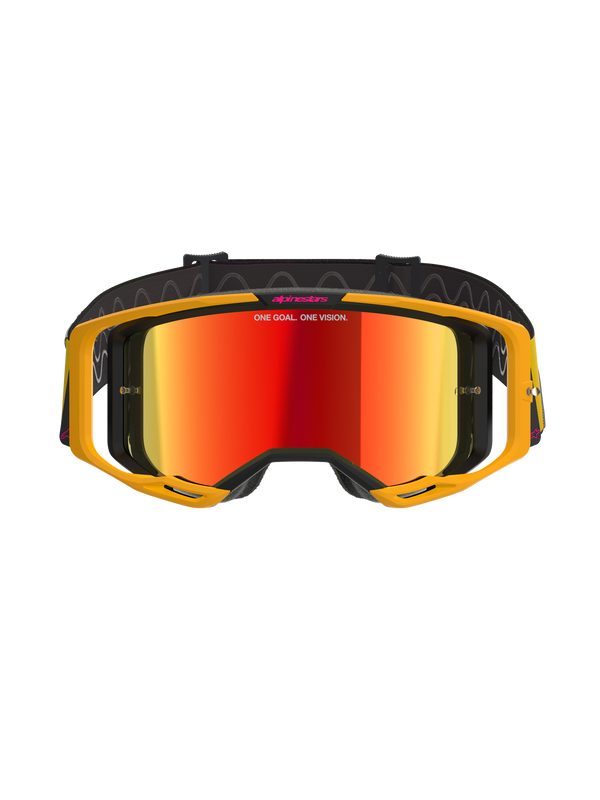 Alpinestars - Vision 8 Corp Yellow/Pink Mirror Lens Goggle