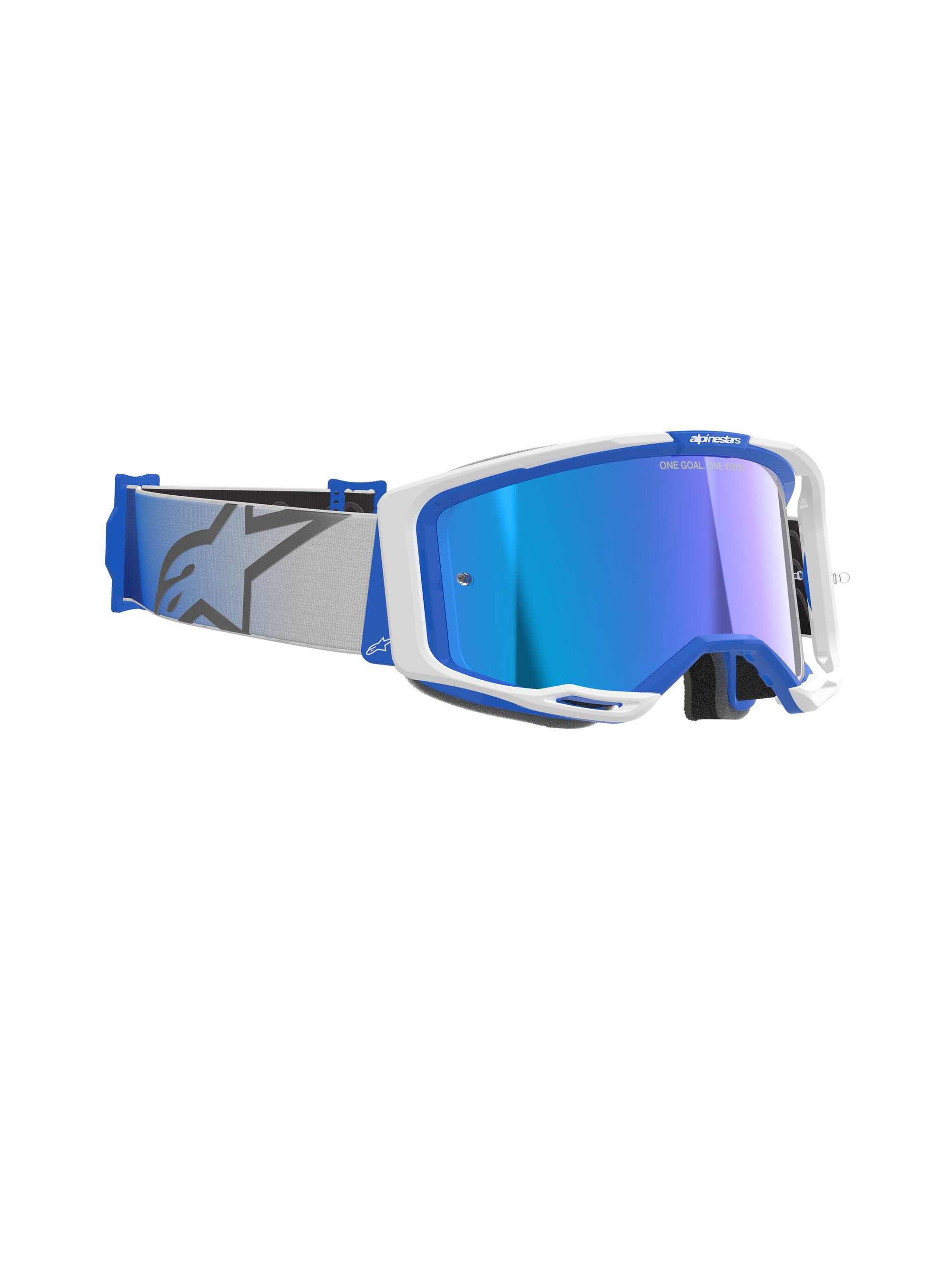 Alpinestars - Vision 8 Corp Blue/White Mirror Lens Goggle