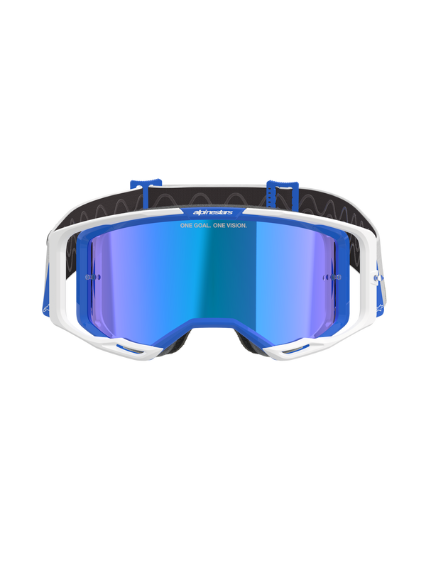 Alpinestars - Vision 8 Corp Blue/White Mirror Lens Goggle