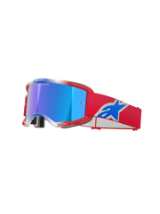 Alpinestars - Vision 5 Corp Red/White/Blue Mirror Lens Goggle