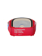 Alpinestars - Vision 5 Corp Red/White/Blue Mirror Lens Goggle