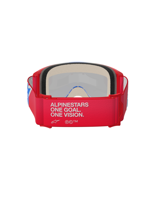Alpinestars - Vision 5 Corp Red/White/Blue Mirror Lens Goggle