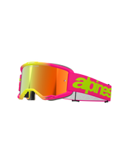 Alpinestars - Vision 5 Wordmark Pink/Yellow Mirror Lens Goggle