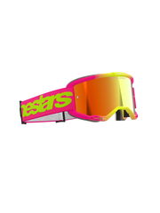 Alpinestars - Vision 5 Wordmark Pink/Yellow Mirror Lens Goggle