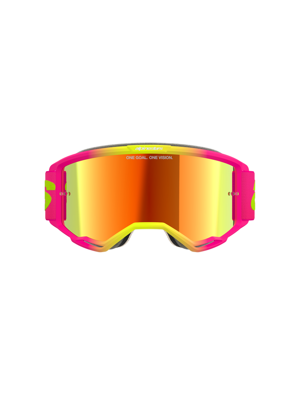 Alpinestars - Vision 5 Wordmark Pink/Yellow Mirror Lens Goggle