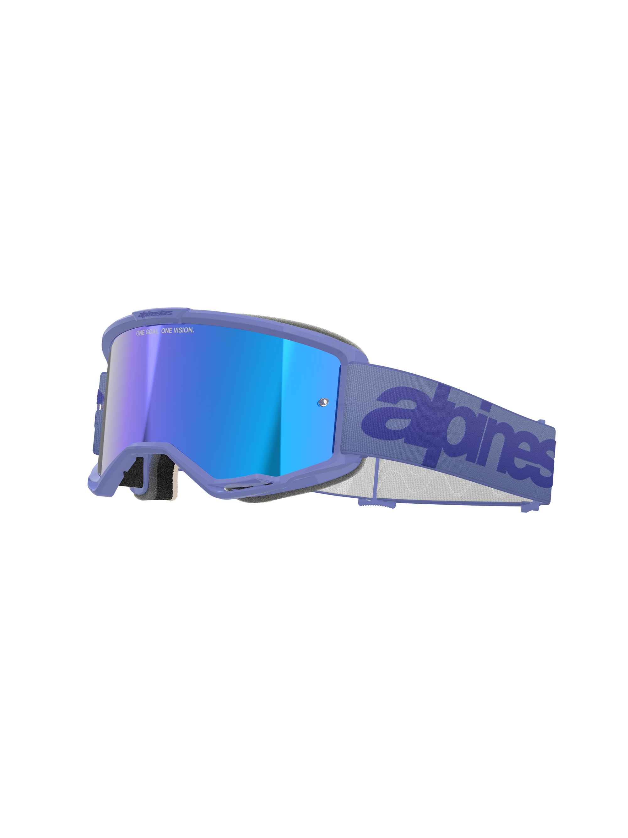 Alpinestars - Vision 5 Wordmark Purple Mirror Lens Goggle