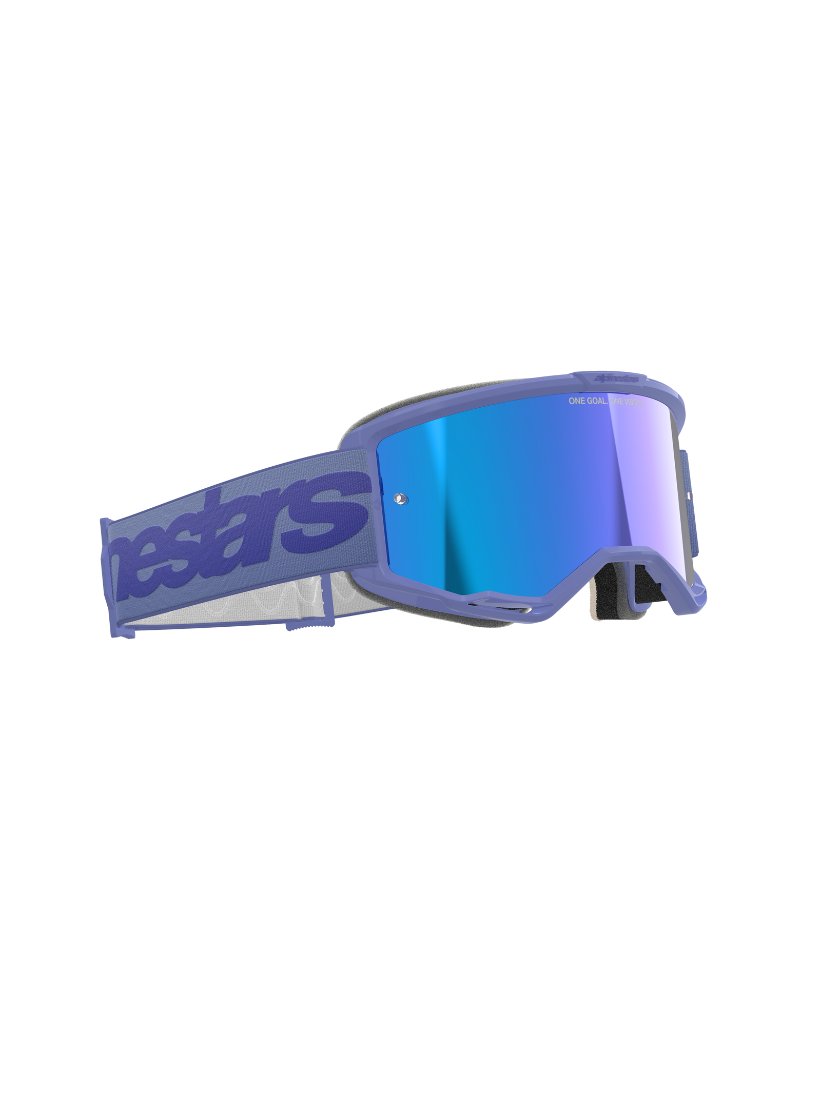 Alpinestars - Vision 5 Wordmark Purple Mirror Lens Goggle