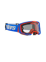 Alpinestars - Vision 8 Wordmark Blue/Orange Dual Pane Lens Goggle