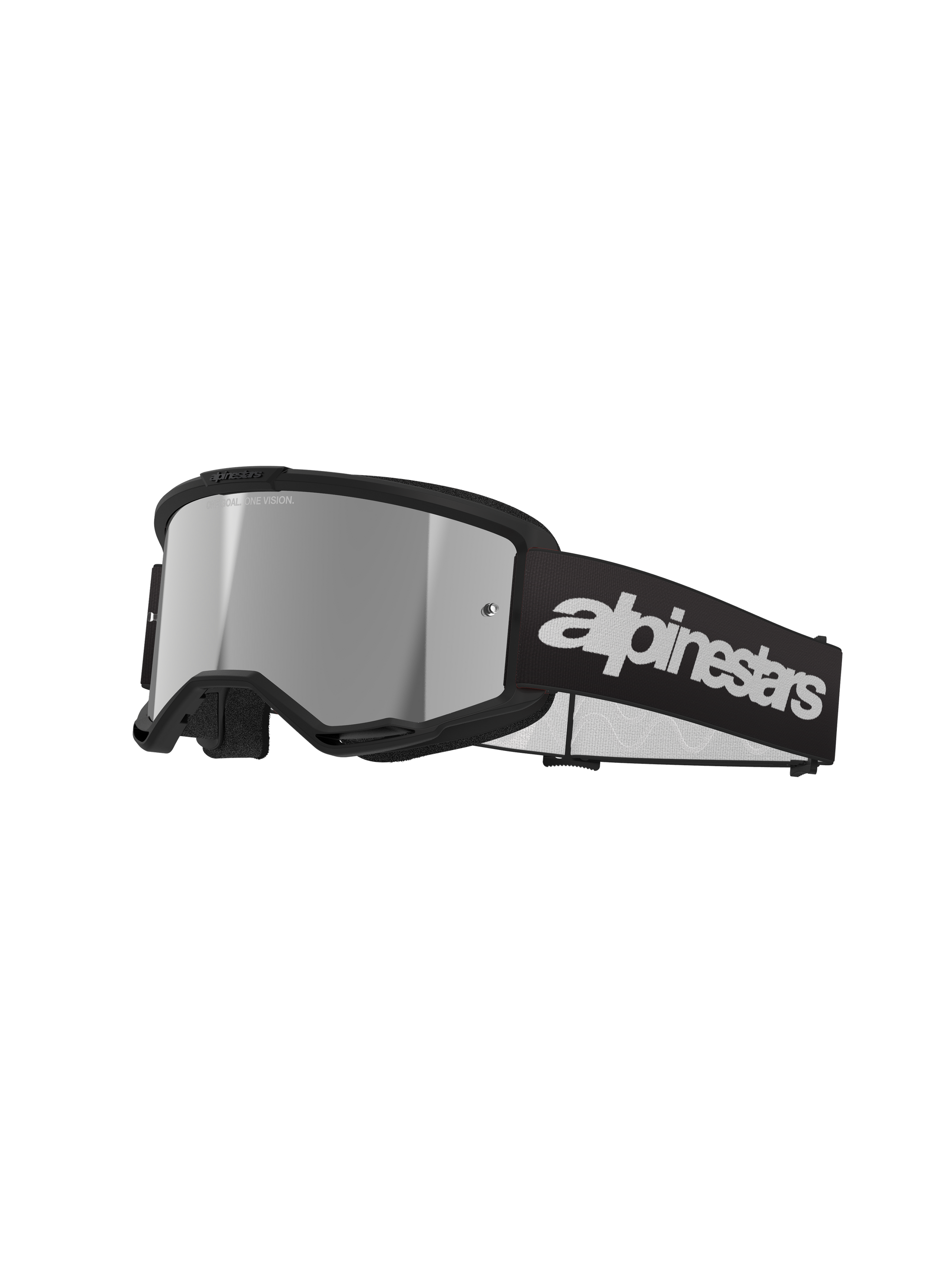 Alpinestars - Vision 3 Wordmark Black Mirror Lens Goggle