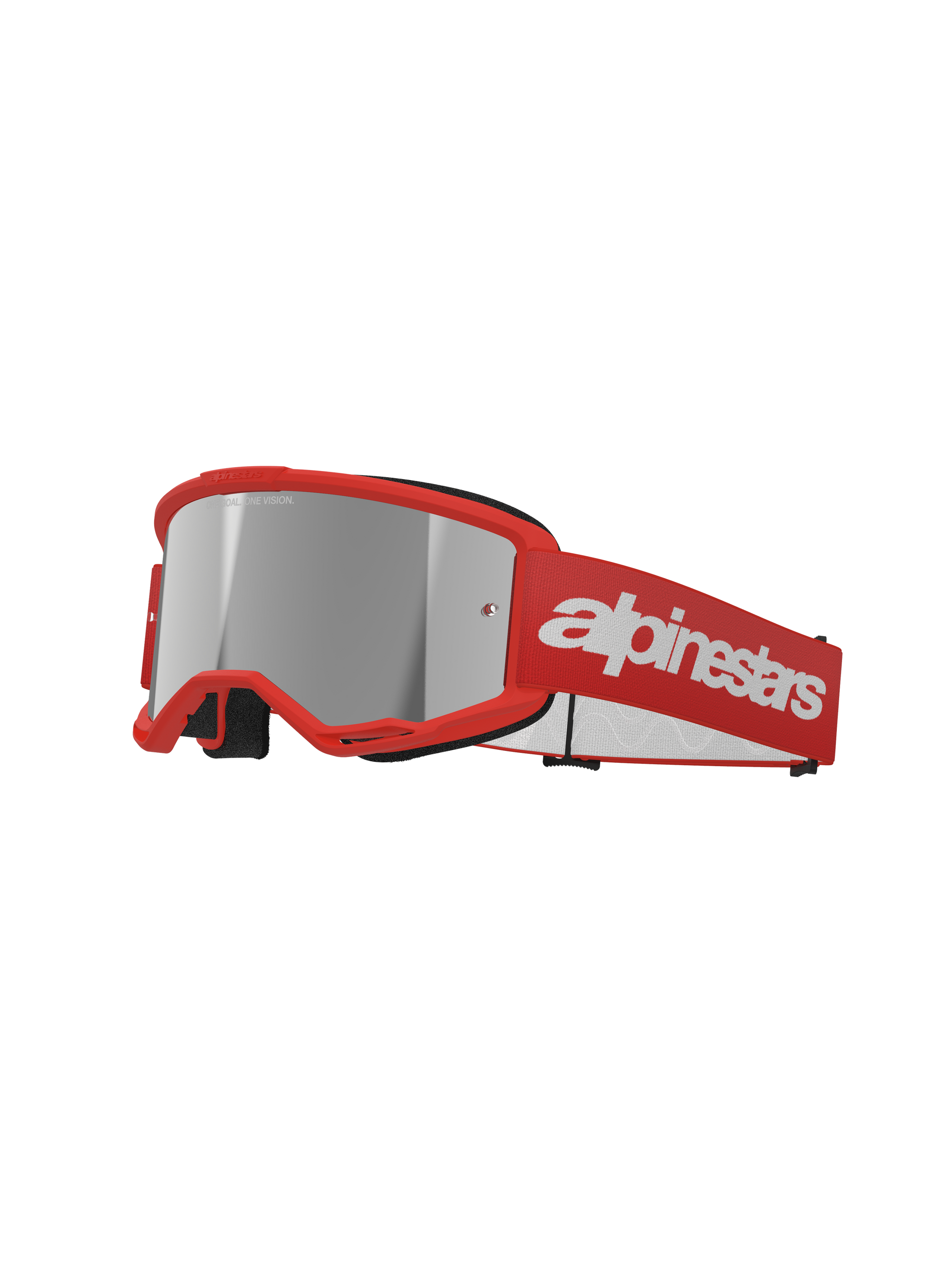 Alpinestars - Vision 3 Wordmark Red Mirror Lens Goggle