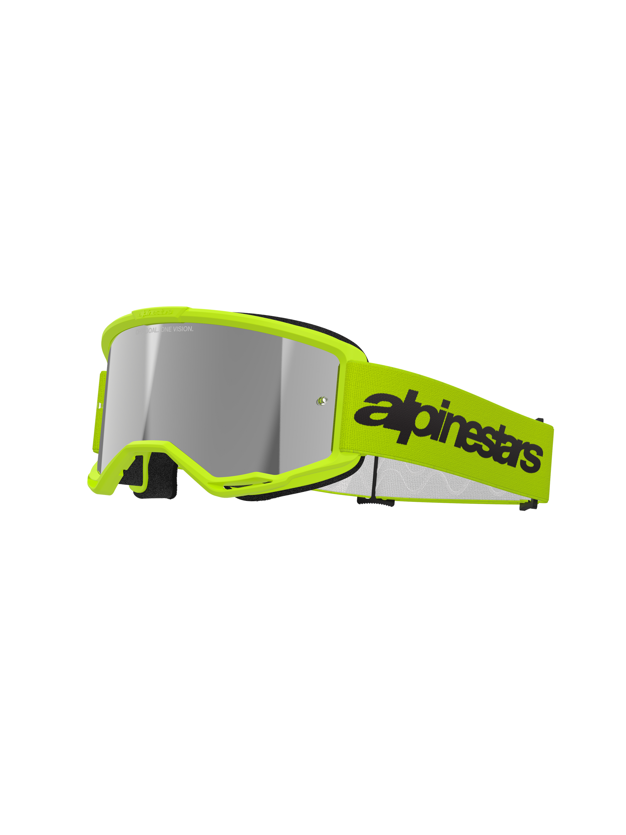 Alpinestars - Vision 3 Wordmark Yellow Mirror Lens Goggle