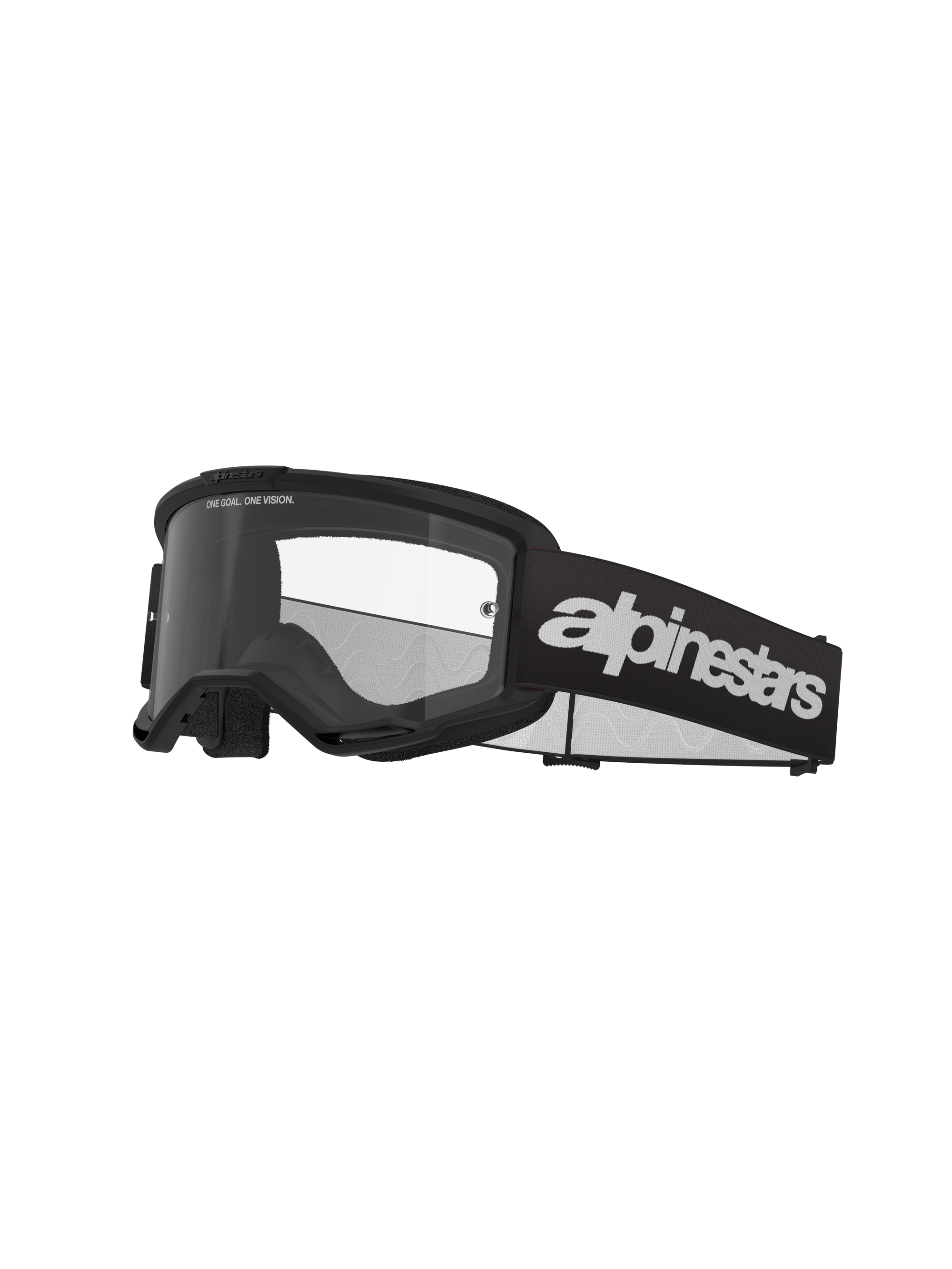 Alpinestars - Vision 3 Wordmark Black Clear Lens Goggle