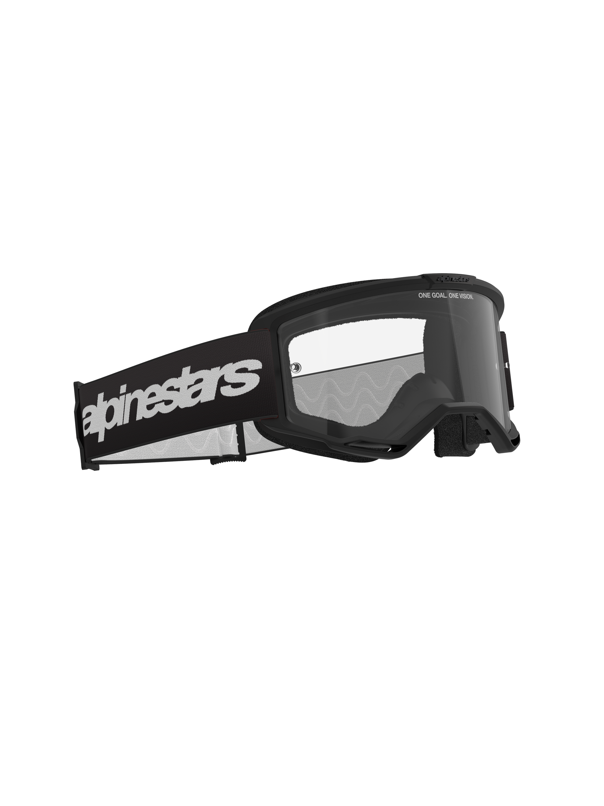 Alpinestars - Vision 3 Wordmark Black Clear Lens Goggle