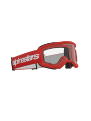 Alpinestars - Vision 3 Wordmark Red Clear Lens Goggle