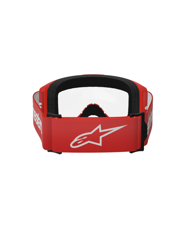 Alpinestars - Vision 3 Wordmark Red Clear Lens Goggle