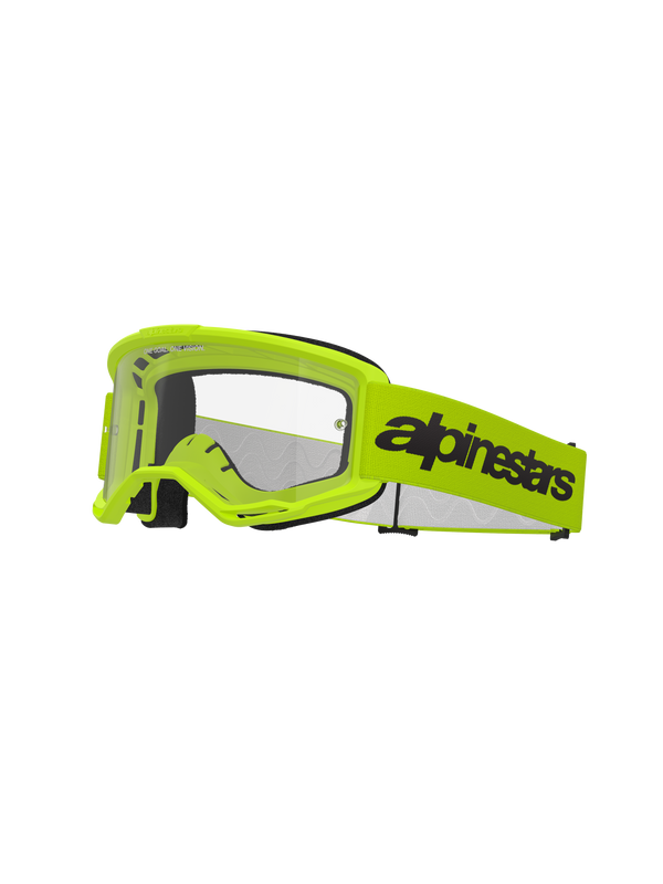 Alpinestars - Vision 3 Wordmark Yellow Clear Lens Goggle