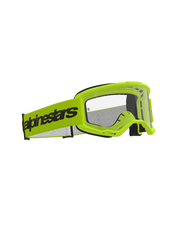 Alpinestars - Vision 3 Wordmark Yellow Clear Lens Goggle