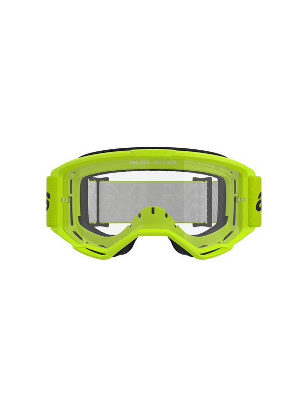 Alpinestars - Vision 3 Wordmark Yellow Clear Lens Goggle
