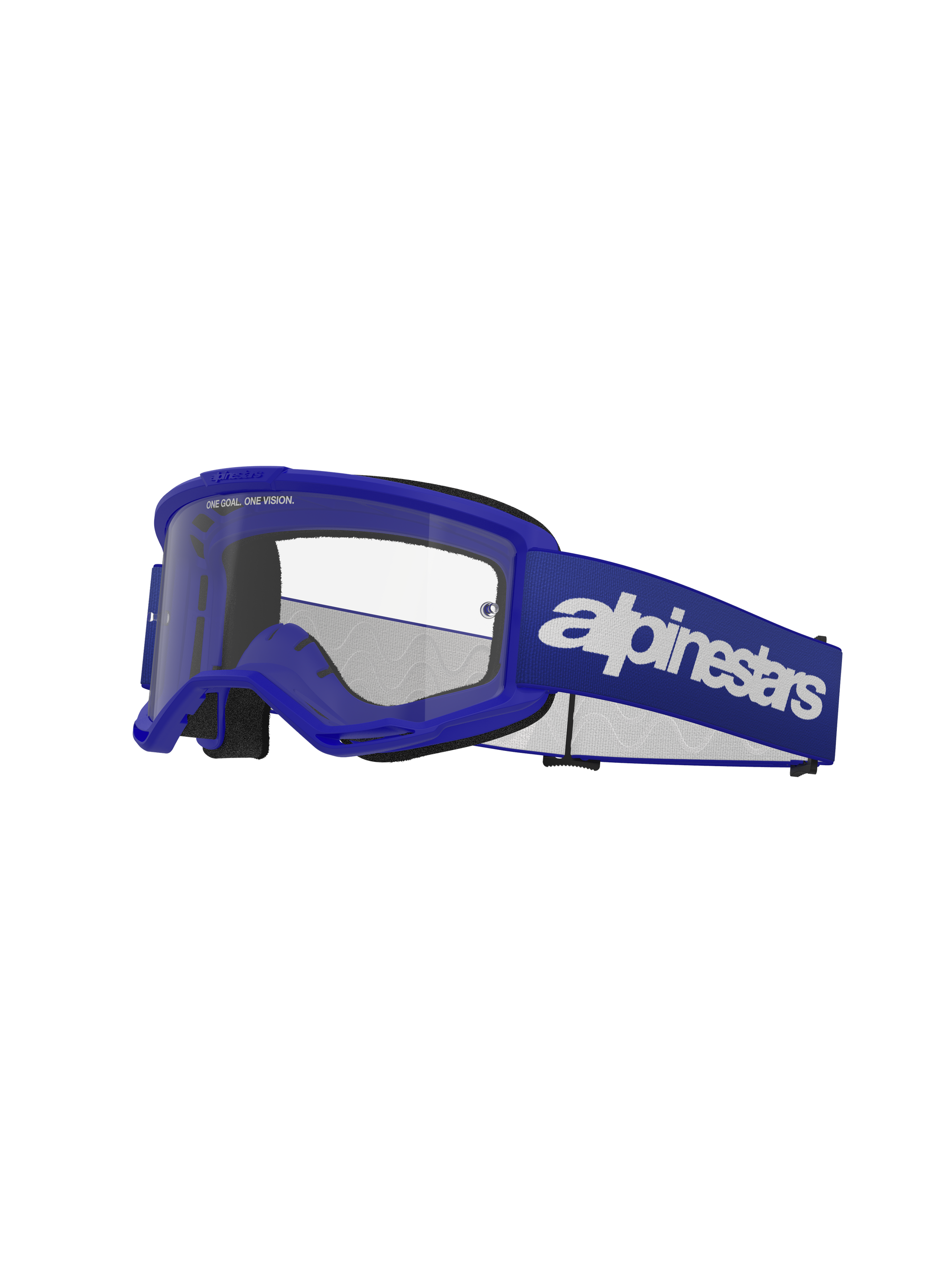 Alpinestars - Vision 3 Wordmark Blue Clear Lens Goggle