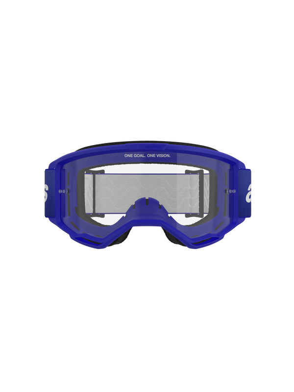 Alpinestars - Vision 3 Wordmark Blue Clear Lens Goggle
