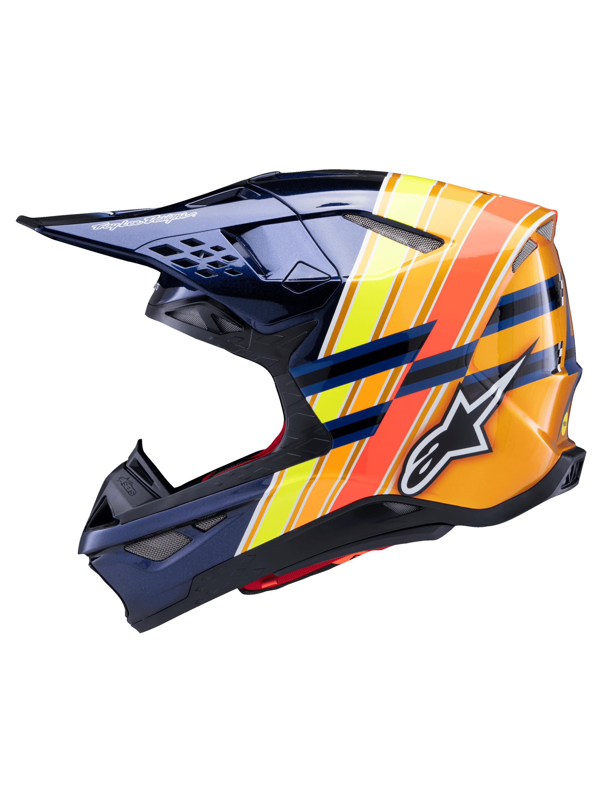 Alpinestars - 2025 SM10 TLD Edition Blue/Orange Helmet