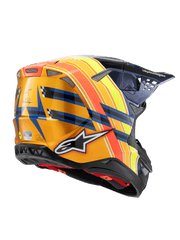 Alpinestars - 2025 SM10 TLD Edition Blue/Orange Helmet