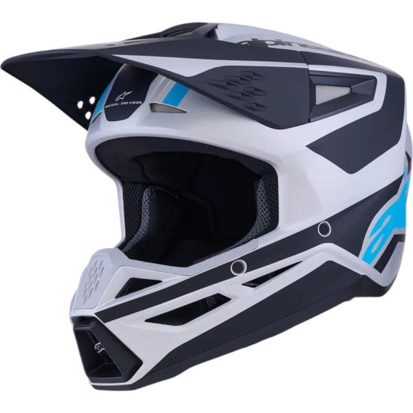 Alpinestars - 2025 SM3 Heat Silver/Blue/Black Matt Helmet