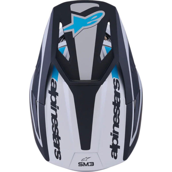 Alpinestars - 2025 SM3 Heat Silver/Blue/Black Matt Helmet