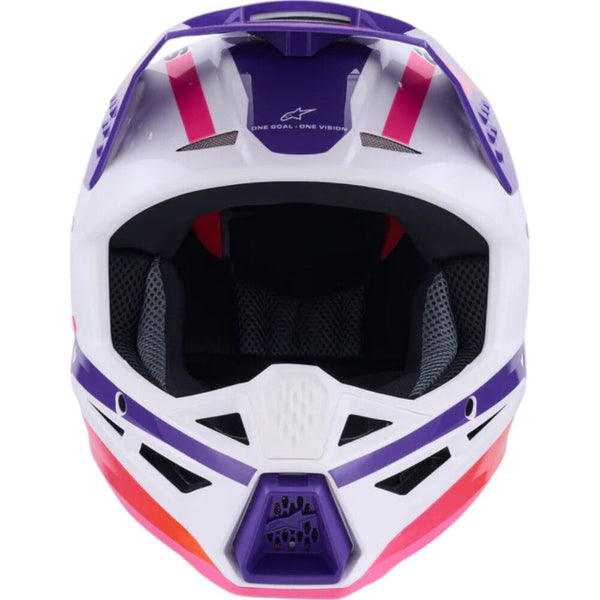 Alpinestars - 2025 SM3 Heat White/Purple/Pink Gloss Helmet