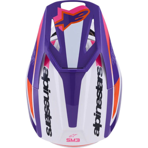 Alpinestars - 2025 SM3 Heat White/Purple/Pink Gloss Helmet