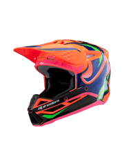 Alpinestars - 2025 SM3 Youth Deegan Orange Purple Pink MX Helmet - YS