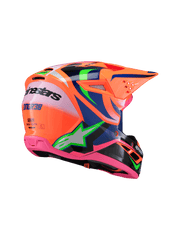 Alpinestars - 2025 SM3 Youth Deegan Orange Purple Pink MX Helmet - YS