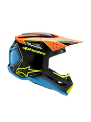 Alpinestars - 2025 SM3 Youth Fray Black Orange Yellow Glossy MX Helmet