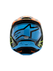 Alpinestars - 2025 SM3 Youth Fray Black Orange Yellow Glossy MX Helmet